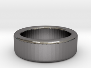 Round Ring in Polished Nickel Steel