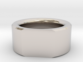 Flat-Faced Ring in Platinum