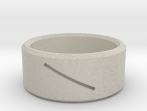 Round Ring with Slit in Natural Sandstone