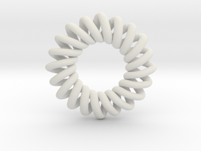 Basic 20-point Knot in White Natural Versatile Plastic