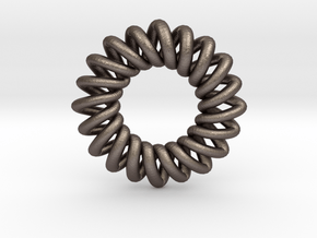 Basic 20-point Knot in Polished Bronzed Silver Steel