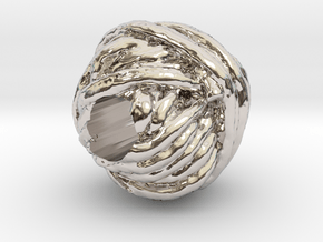 Yarn European Charm Bracelet Bead in Platinum