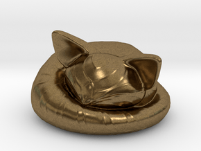 itty bitty sleepy kitty in Natural Bronze