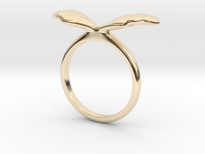 Ring Wing Size US 7 (17.3mm) in 14K Yellow Gold