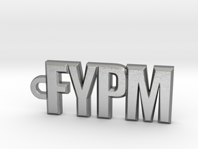 FYPM Keychain  in Natural Silver