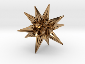 Stellated Icos in Polished Brass