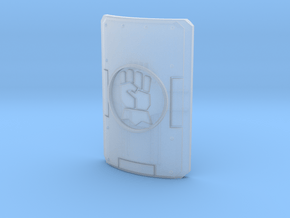 1 shield with gauntlet motif in Smooth Fine Detail Plastic
