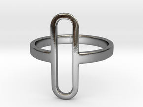 Pill Ring - Size 11.5 in Polished Silver