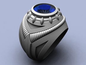 Escape Pod Ring - Size 12 (21.49 mm) in Natural Silver