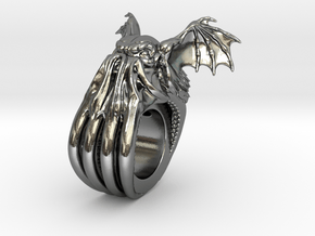 Cthulhu Ring in Polished Silver: 7 / 54