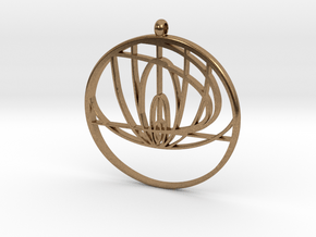John Titor Necklace in Natural Brass