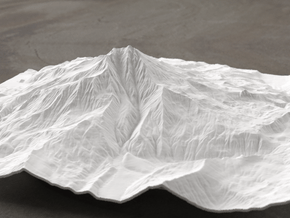 8'' Mt. Jefferson, Oregon, USA, WSF in White Natural Versatile Plastic