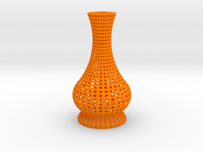 Candle light holder (Decorative) in Orange Processed Versatile Plastic