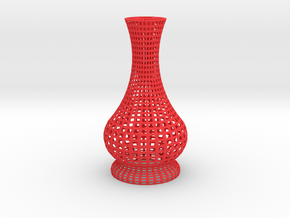 Candle Holder Square in Red Processed Versatile Plastic