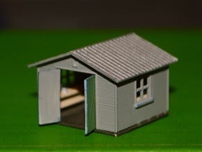 N-Scale Backyard Shed (Revised) in Smooth Fine Detail Plastic