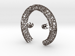 Bracelet (piece 1, 2 and 3) in Polished Bronzed Silver Steel