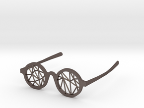DATA IN EXILE — Parallax Glasses in Polished Bronzed Silver Steel
