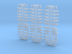 PTA UnderframeComponents v3 (6 wagons worth) in Smooth Fine Detail Plastic