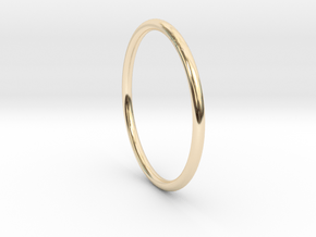 Round One Ring - Sz. 7 in 14K Yellow Gold