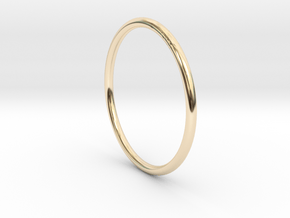 Round One Ring - Sz. 8 in 14K Yellow Gold
