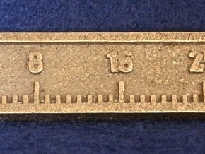 24 Inch Gauge in Polished Bronzed Silver Steel