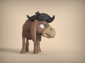 Cranky Doodle Donkey - My Little Pony in Full Color Sandstone