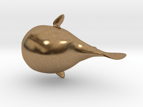 Puffer Fish Bath Toy in Natural Brass