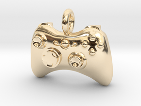 XBox 360 Controller Pendant in 14K Yellow Gold