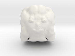 Loki head in White Natural Versatile Plastic