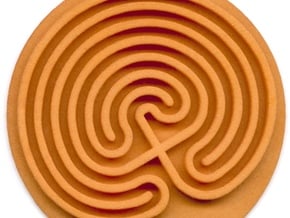 Classical Labyrinth in White Natural Versatile Plastic