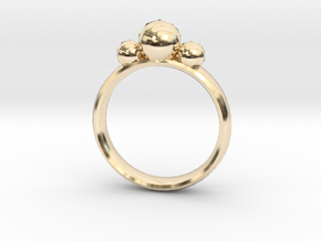 GeoJewel Ring UK Size R US Size 8 5/8 in 14K Yellow Gold