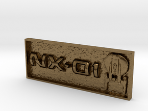 NX-01 2" x .75" Badge. in Natural Bronze