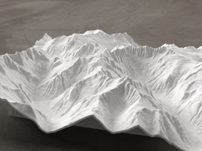 8'' Picket Range, Washington, USA in White Natural Versatile Plastic
