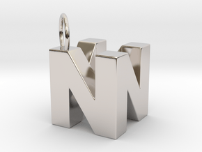 N64 Logo - SOLID in Platinum