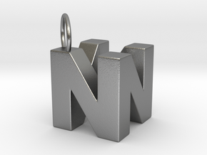 N64 Logo - SOLID in Natural Silver