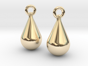 teardrop earrings in 14K Yellow Gold