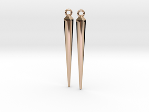 spike earrings in 14k Rose Gold