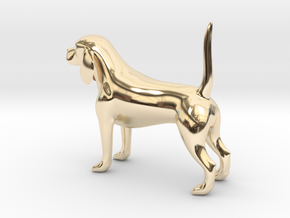 Beagle in 14K Yellow Gold