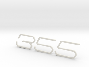 KEYCHAIN 355 F1 INSERTS WHITE in White Natural Versatile Plastic
