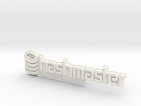HashMasterBadge in White Processed Versatile Plastic