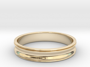 Simple Curved Ring (Sz 8.5) in 14K Yellow Gold