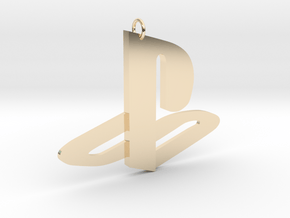 Playstation Logo Pendant in 14K Yellow Gold