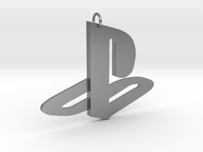 Playstation Logo Pendant in Natural Silver