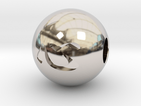 16mm Kokoro(Heart) Sphere in Platinum