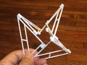 Triangle-6 in White Natural Versatile Plastic