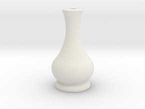 Flower vase 1 in White Natural Versatile Plastic