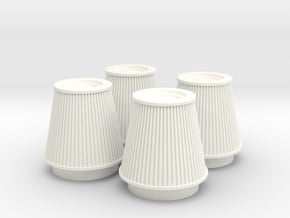 1/8 K&N Cone Style Air Filters TDR 5113 in White Processed Versatile Plastic