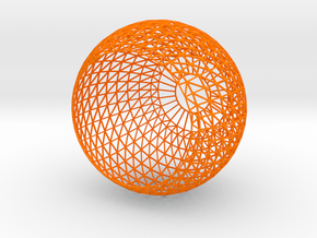 Lamp Shade-6w in Orange Processed Versatile Plastic