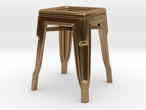 1:24 Low Pauchard Stool in Natural Brass