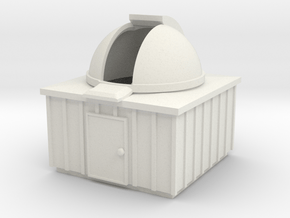 Z-scale Observatory in White Natural Versatile Plastic